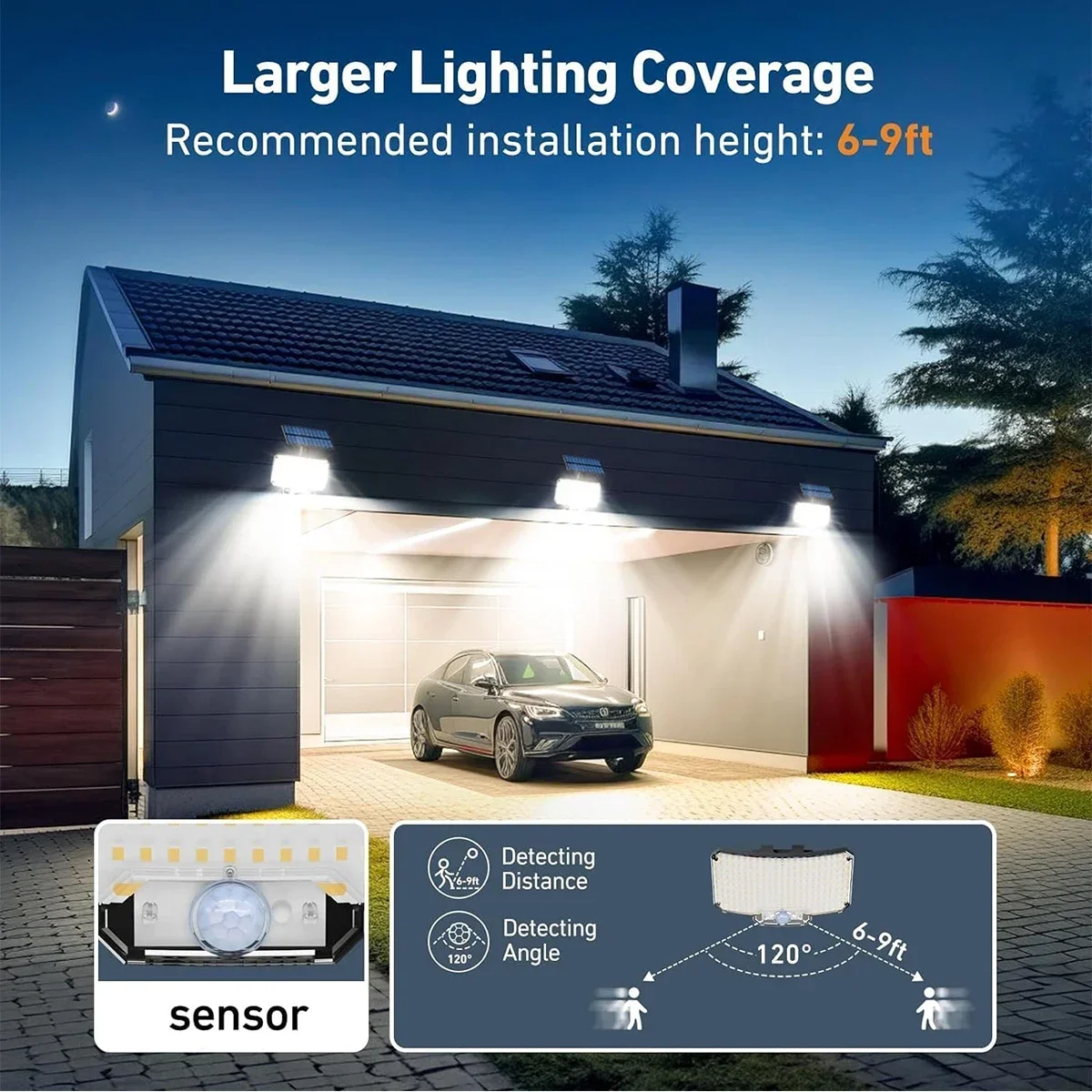 234LED Solar Outdoor Lights Mo - Solar Garden Light ulasan dan harga