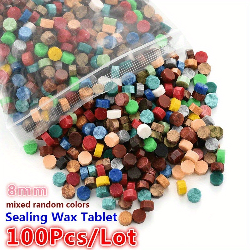 100Pc Retro Sealing Wax Octago - Beeswax Wrap ulasan dan harga