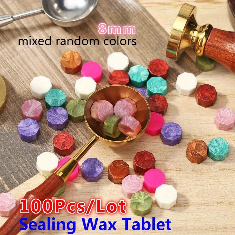 100Pc Retro Sealing Wax Octago - Beeswax Wrap ulasan dan harga