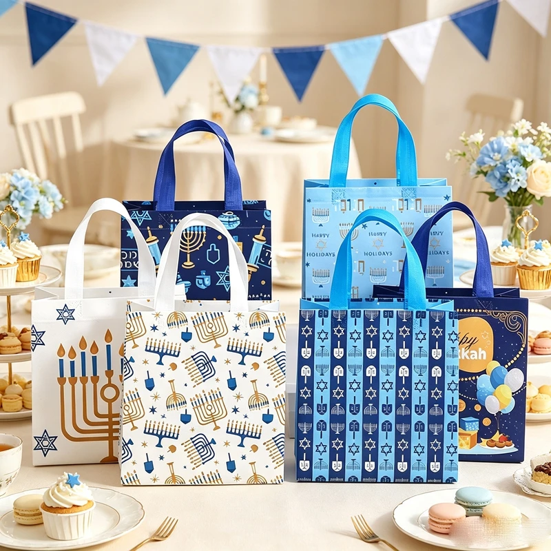50Pcs Chic Jewish Holiday Non  - Reusable Bag ulasan dan harga