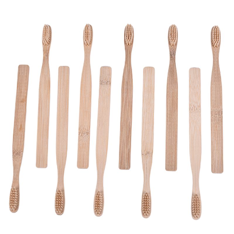 10 Pack Bamboo Wood Handle Too - Bamboo Toothbrush ulasan dan harga