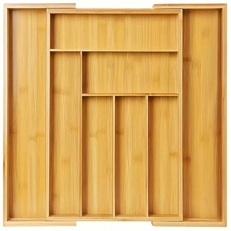 Bamboo Drawer Organizer, Expan - Bamboo Cutlery ulasan dan harga