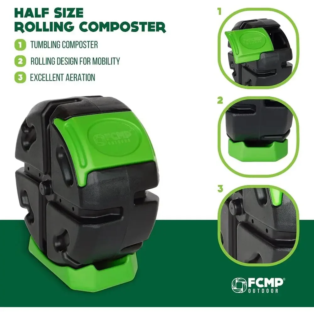 Outdoor Single Chamber Rotatin - Compost Bin ulasan dan harga