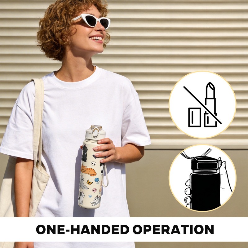 750ml Customizable Copywriting - Reusable Straw ulasan dan harga