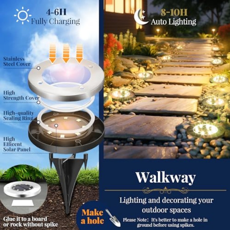 Solar Ground Lights Solar Ligh - Solar Garden Light ulasan dan harga