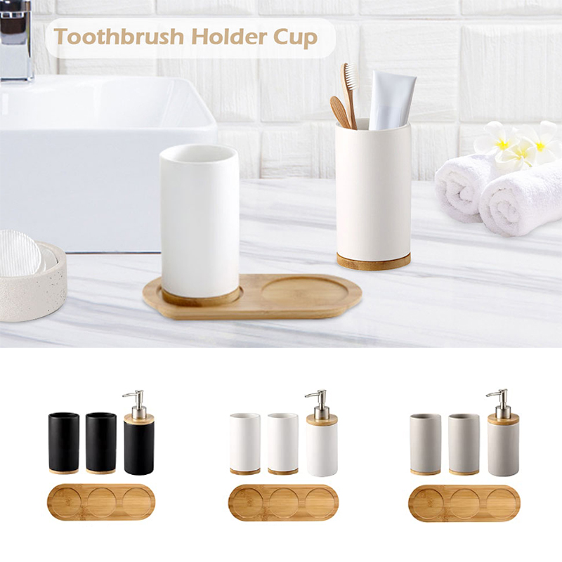 Ceramic Bathroom Set Fine Cera - Bamboo Toothbrush ulasan dan harga